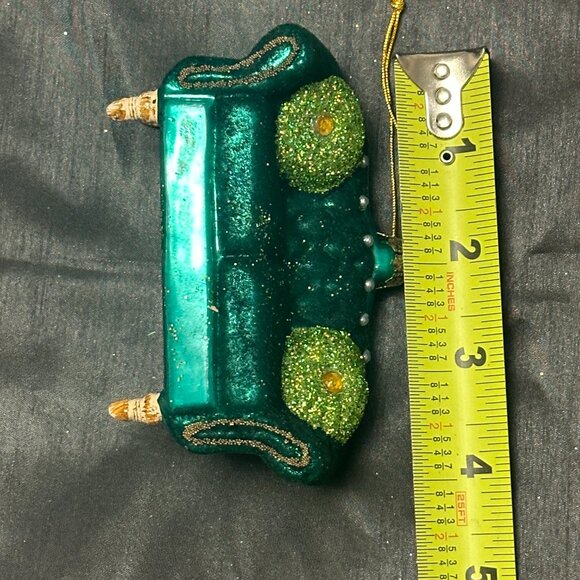 Settee Chesterfield ornament- Green - Picture 4 of 5